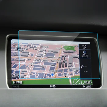 Audi için Q7 2010 2011 2012 2013-2015 Temperli Cam Navigasyon Ekran Koruyucu LCD Dokunmatik Ekran Filmi iç Araba Aksesuarları