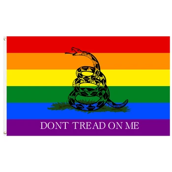 60x90cm / 90x150cm Bana Basma Yılan LGBT Gurur Bayrağı 2x3ft / 3x5ft Gökkuşağı Eşcinsel Afiş