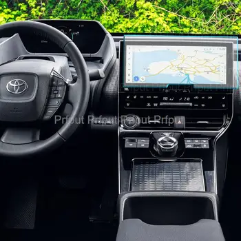 Temperli cam Toyota bZ4X 2022 12.3 inç Araba GPS ve Gösterge paneli LCD ekran koruyucu film koruyucu