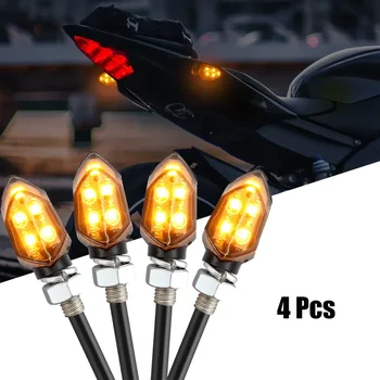 4 Adet Evrensel Dönüş Sinyalleri led ışık IP65 Mini göstergeler sinyal ışıkları Motosiklet Motosiklet Harley Yamaha Dönüş Sinyali