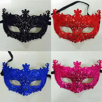 Cosplay yüz kapatma Glitter Parlak Kadın Şerit Gizemli Göz Kapağı Masquerade Prenses Parti Cosplay Cadılar Bayramı Maskeleri Anime Maskesi