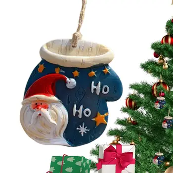 Noel Ağacı Süsleme Kolye Noel Süsler Sevimli Kolye Noel ağaç dekor Karikatür Kolye DIY El Sanatları Reçine